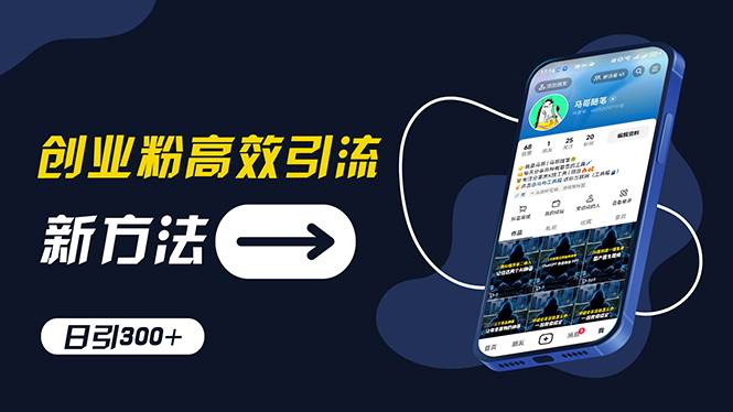创业粉高效引流，抖音工具号玩法，日引300+，不要成为学习高手，要成为...-91搞钱