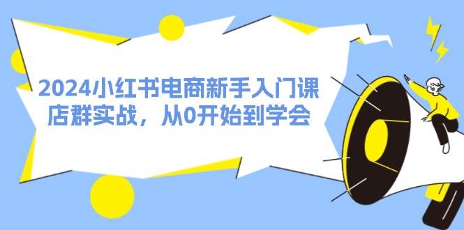 2024小红书电商新手入门课，店群实战，从0开始到学会（31节）-91搞钱